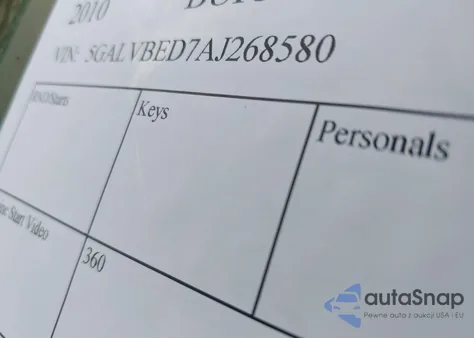 2010 Buick Enclave 1Xl z USA, uszkodzony, nr VIN 5GALVBED7AJ268580